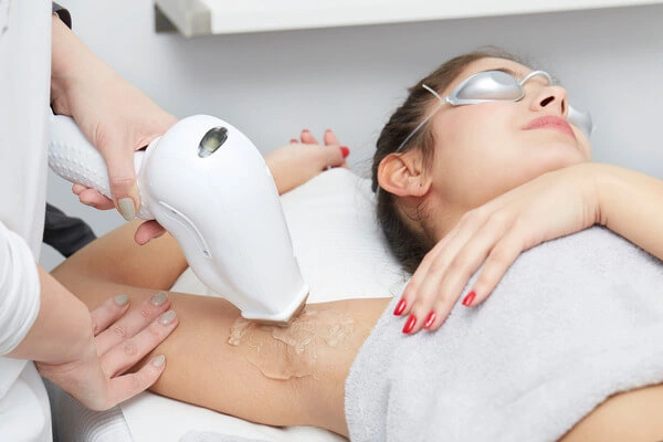 Laser hair removal treatment showcase